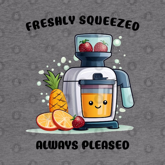 Fruit Juicer Freshly Squeezed Always Pleased Funny Health Novelty by DrystalDesigns